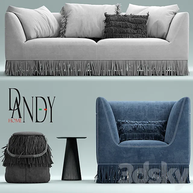 Armchair and Sofa Gamma Marilyn armchair 3DModel Armchair and Sofa Gamma Marilyn armchair 3DModel