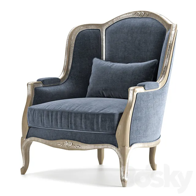 Armchair ANNIBALE COLOMBO TIME 3D Model