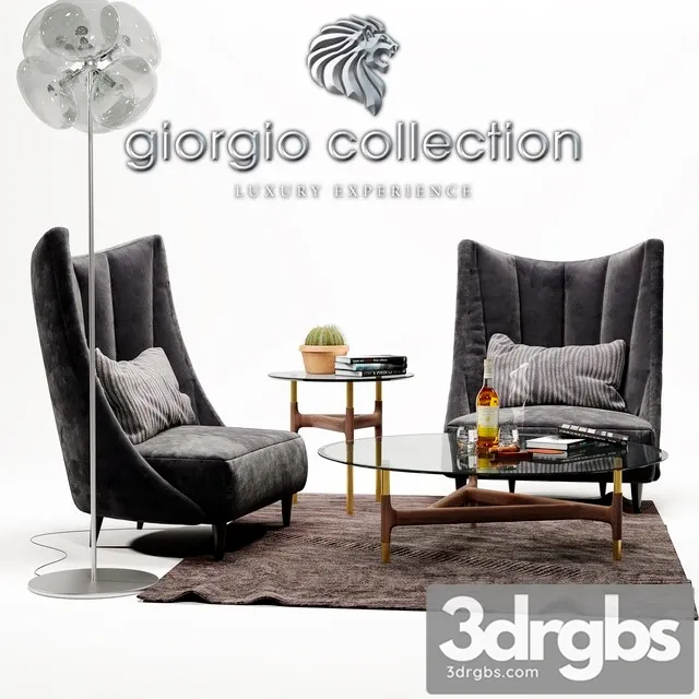 Armchair Anthea Giorgio Collection 3D Model Download Armchair Anthea Giorgio Collection 3D Model Download