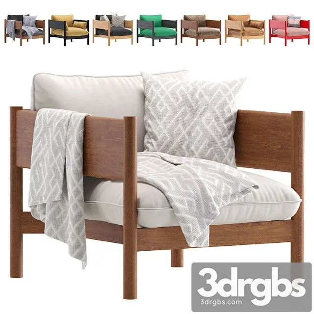 Armchair arbor archivestore velvet and leather 8 set 3D Model Download Armchair arbor archivestore velvet and leather 8 set 3D Model Download