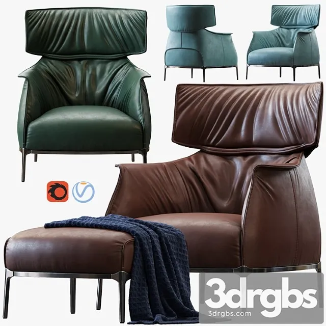 Armchair archibald king by poltrona frau Armchair archibald king by poltrona frau