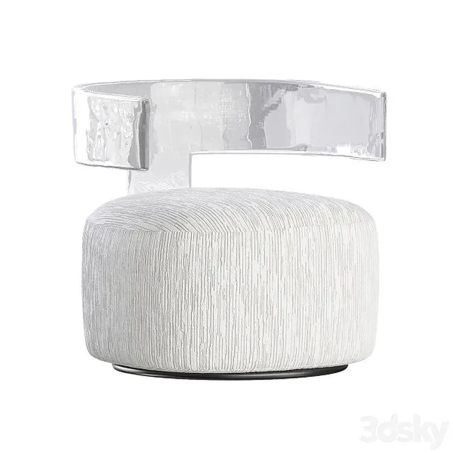 Armchair Ares Fabric Bernhardt Interiors 3D Model Armchair Ares Fabric Bernhardt Interiors 3D Model