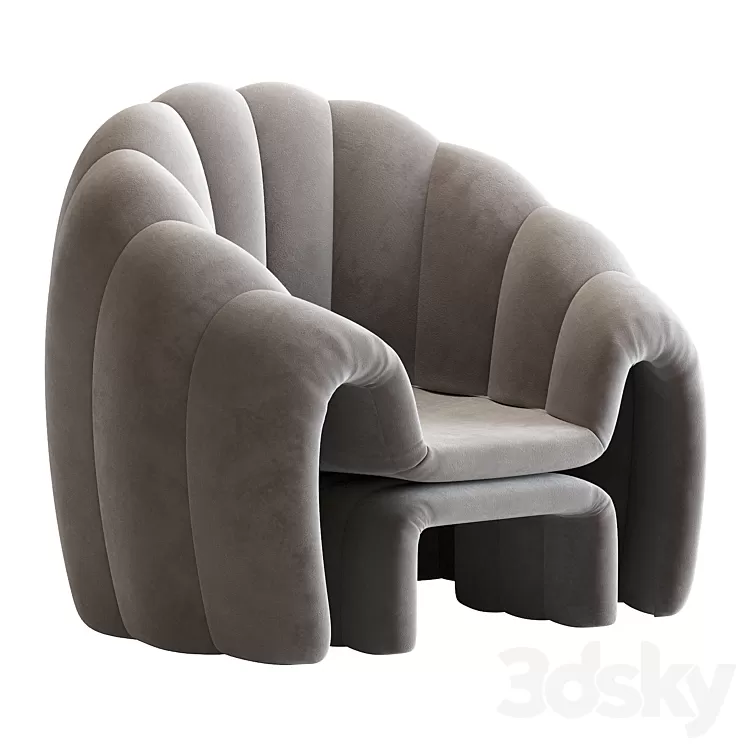 Armchair Art. Shell 3D Model Armchair Art. Shell 3D Model