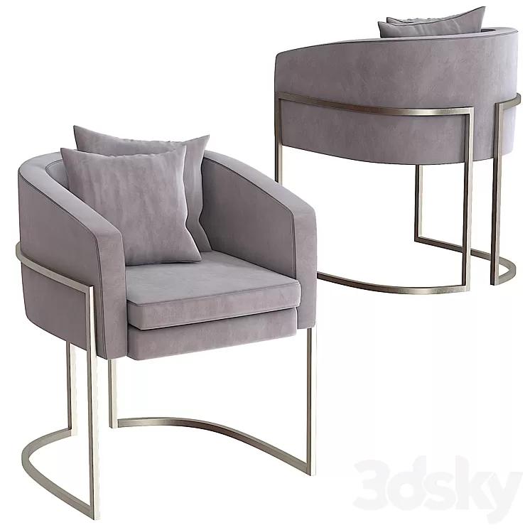Armchair Artdeco 3D Model Armchair Artdeco 3D Model