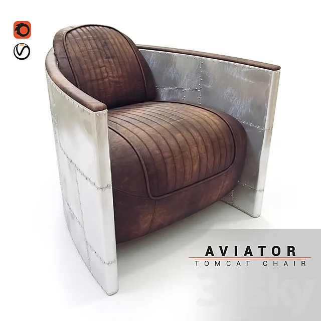 Armchair Aviator Tomcat chair 3DModel Armchair Aviator Tomcat chair 3DModel
