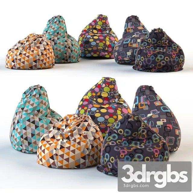 Armchair bag with bright print (set of 5 pieces) Armchair bag with bright print (set of 5 pieces)