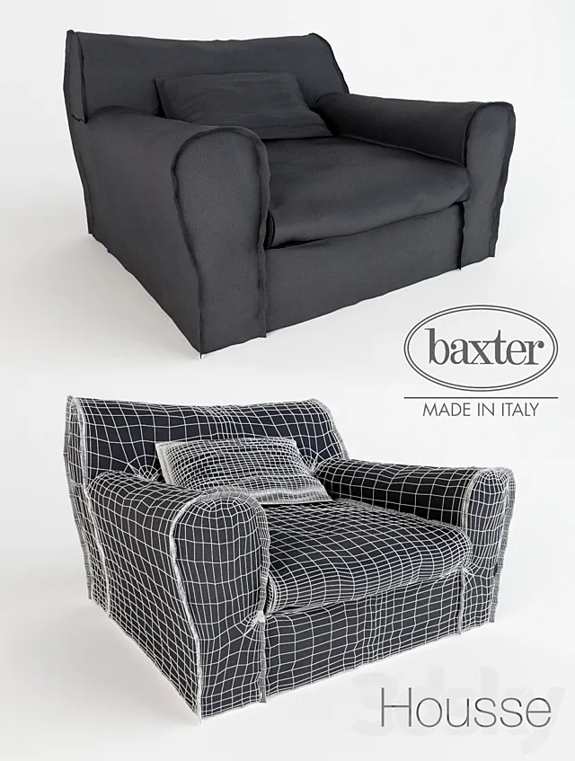Armchair Baxter 3DModel Armchair Baxter 3DModel