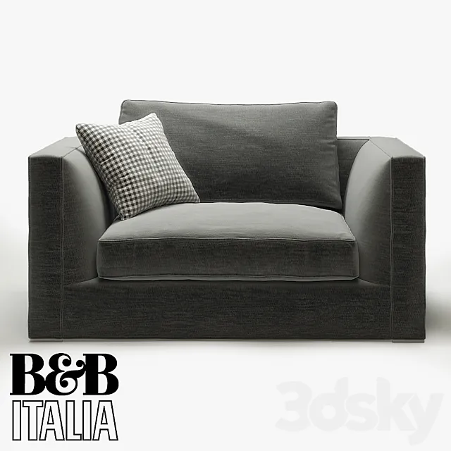 Armchair B&B Italia Richard 3DModel