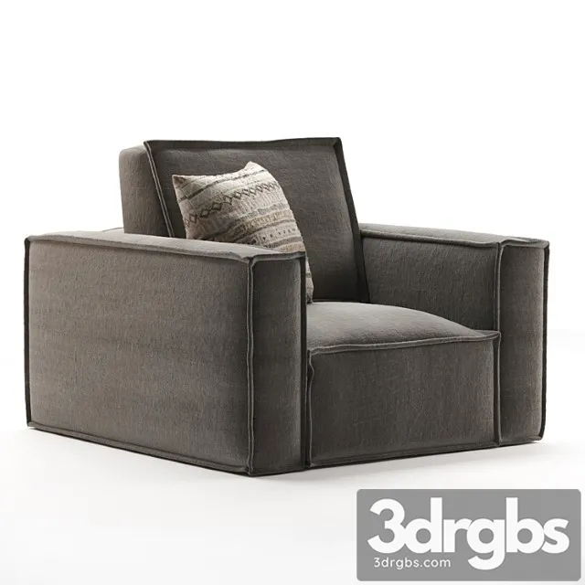 Armchair-bed ebi mini linea stone