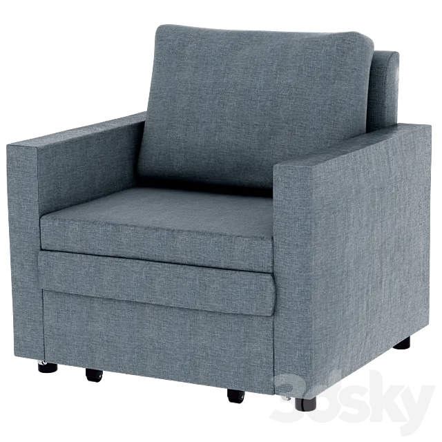 Armchair-bed VATTVIKEN 3D Model Armchair-bed VATTVIKEN 3D Model
