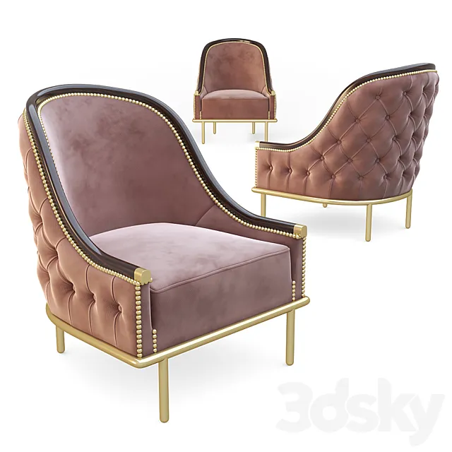 Armchair Bessa Deco 3D Model