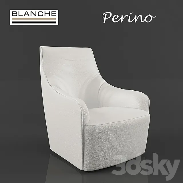 Armchair BLANCHE Perino 3D Model Armchair BLANCHE Perino 3D Model