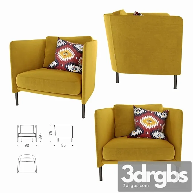 Armchair blendy depadova armchair 3D Model Download