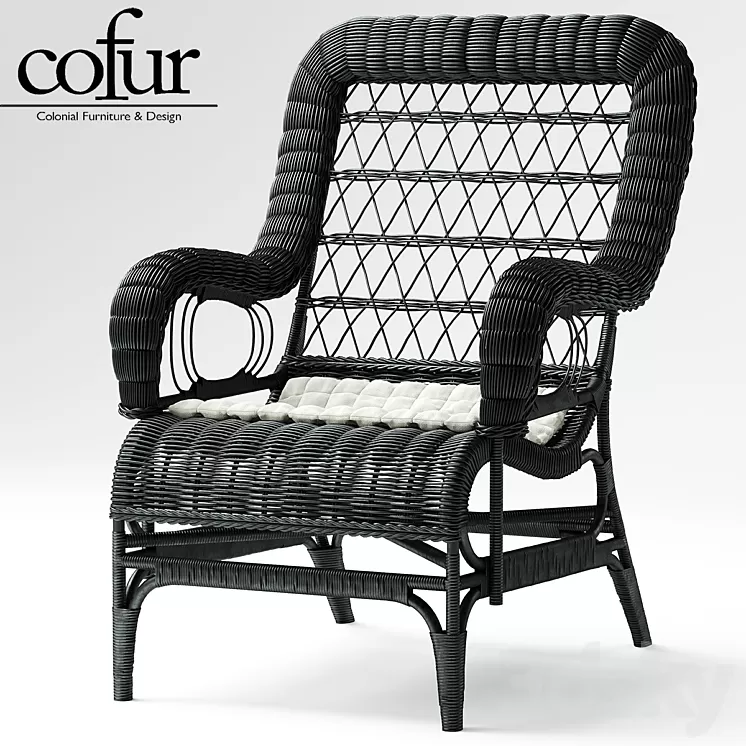 Armchair Blixen chair cofur 3D Model