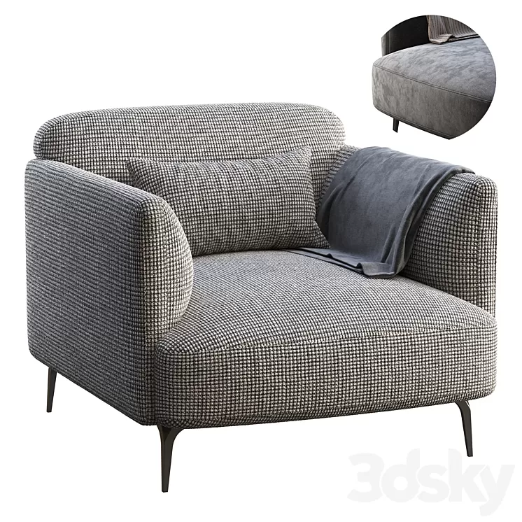 Armchair boconcept modena 3D Model