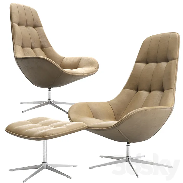 Armchair BOSTON by BoConcept 3D Model