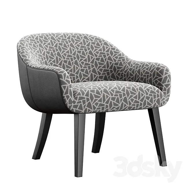 Armchair Bouton Konyshev 3D Model Armchair Bouton Konyshev 3D Model
