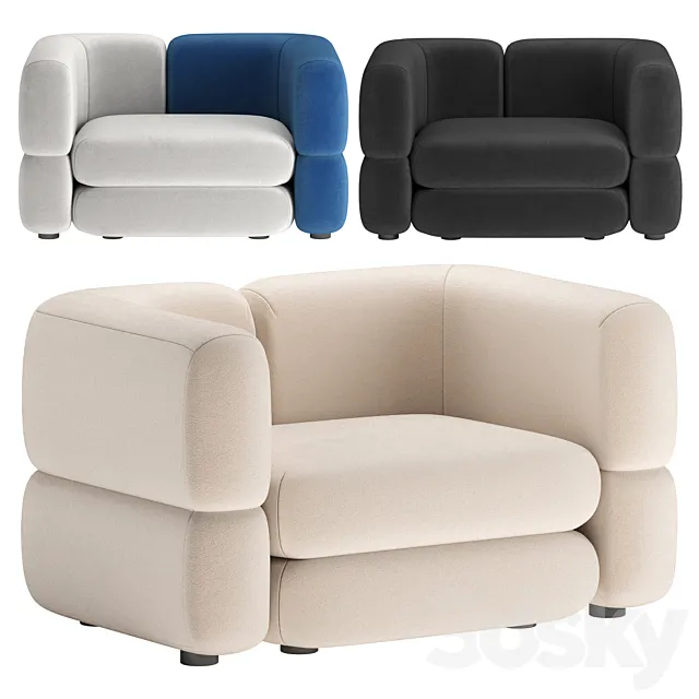Armchair Brera Divan.ru 3D Model Armchair Brera Divan.ru 3D Model