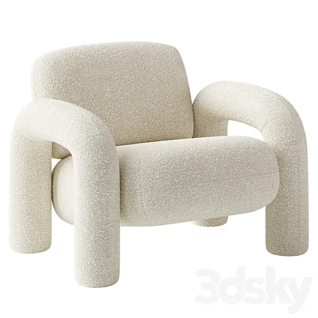 Armchair BUBO 3D Model Armchair BUBO 3D Model