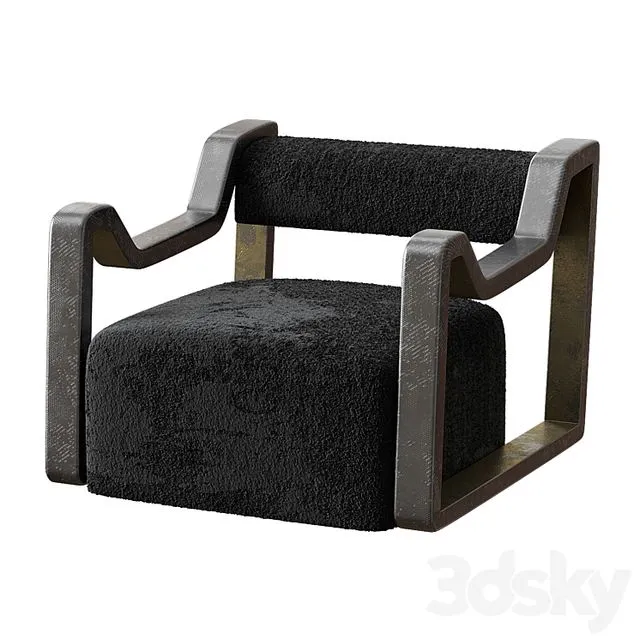 Armchair by Vincenzo De Cotiis 3D Model Armchair by Vincenzo De Cotiis 3D Model
