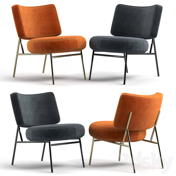 Armchair Calligaris Coco 3D Model
