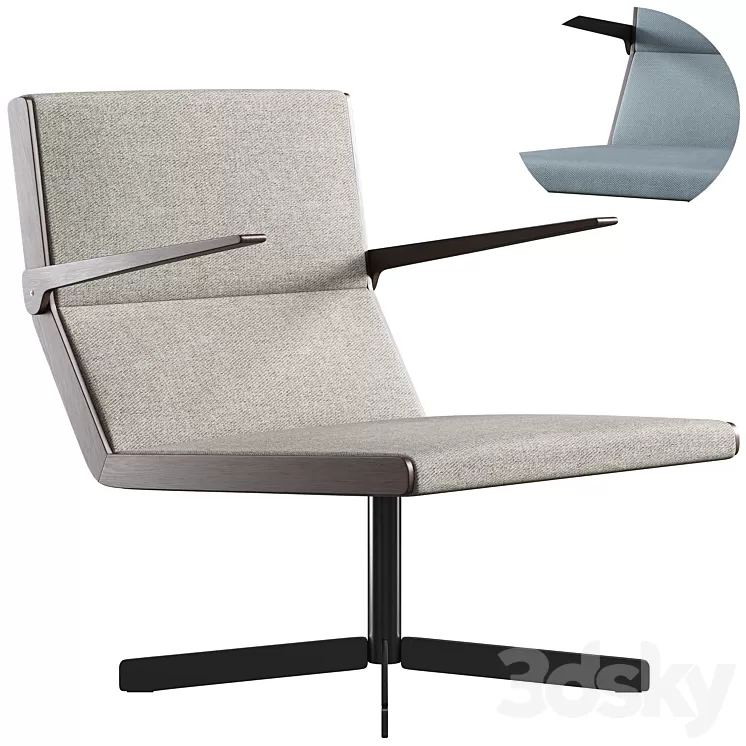 Armchair Cantarutti Stilo 3D Model Armchair Cantarutti Stilo 3D Model