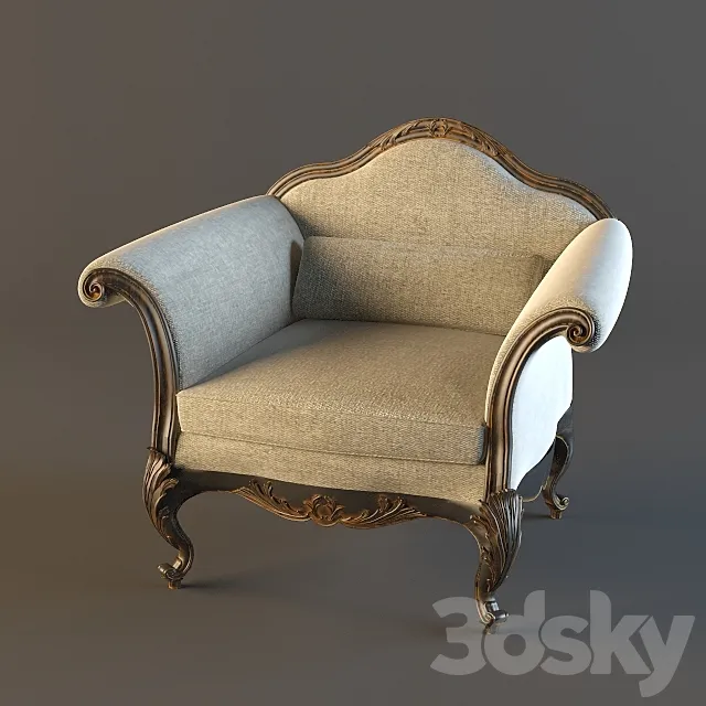 Armchair Chelini 3DModel Armchair Chelini 3DModel