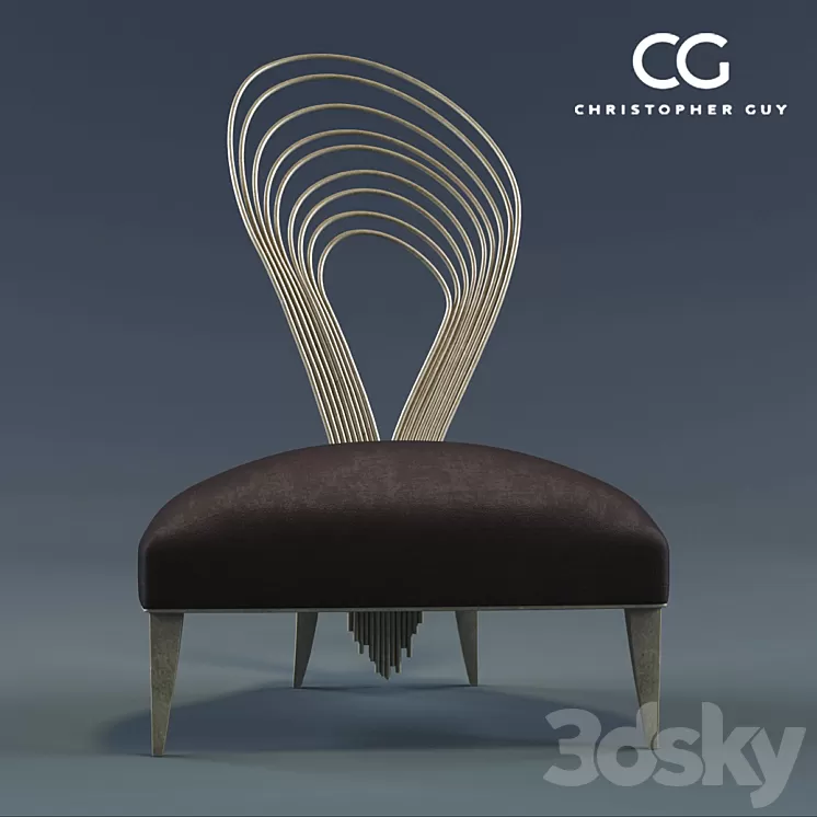 Armchair Christopher Guy Madeimoselle 3D Model Armchair Christopher Guy Madeimoselle 3D Model