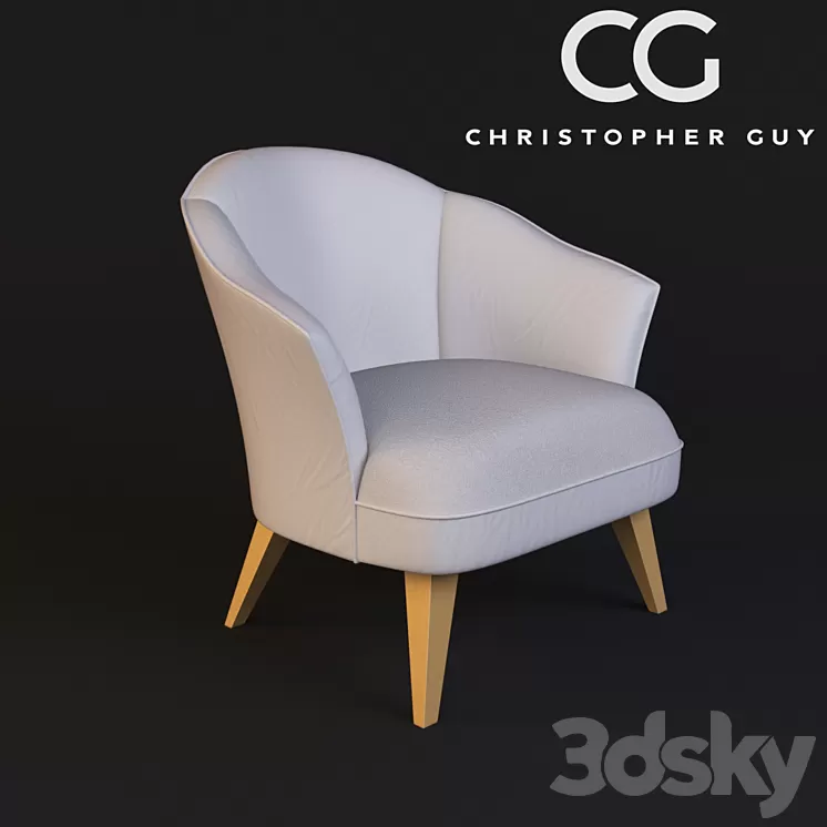 Armchair Christopher Guy Musette 3D Model