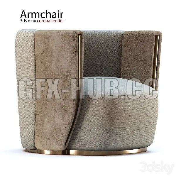 Armchair Classic 3D Model Armchair Classic 3D Model