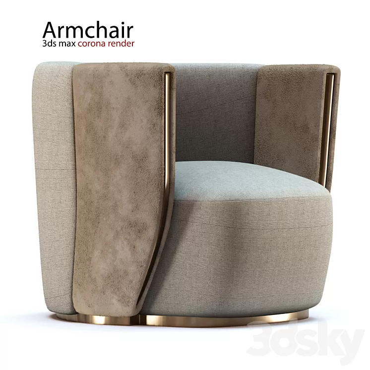 Armchair Classic 3D Model Armchair Classic 3D Model
