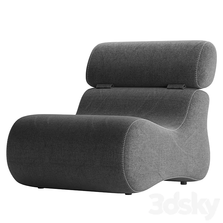 Armchair CLUB by LA FORMA 3D Model Free Download