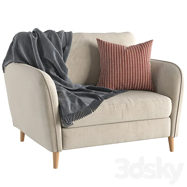 Armchair Copenhagen 3D Model Armchair Copenhagen 3D Model