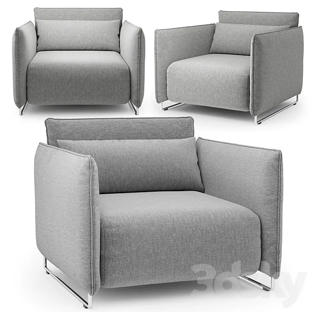 Armchair Cord Softline 3D Model Armchair Cord Softline 3D Model