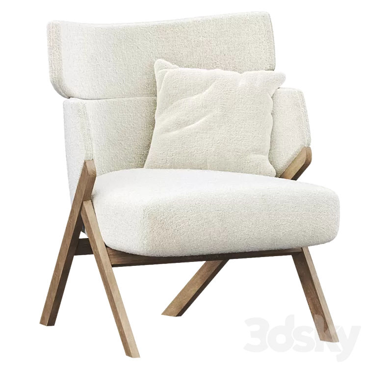 Armchair CORDIAL CHAIR 3D Model Armchair CORDIAL CHAIR 3D Model