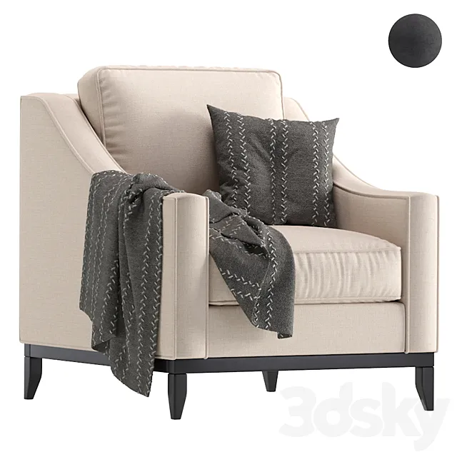 Armchair CORLEONE Cazarina_Кресло КОРЛЕОНЕ 3D Model