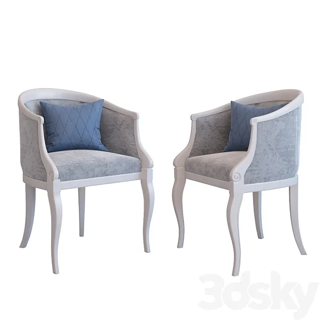 Armchair Corte Zari Clara 3D Model