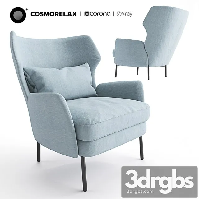 Armchair cosmorelax alex 3D Model Download