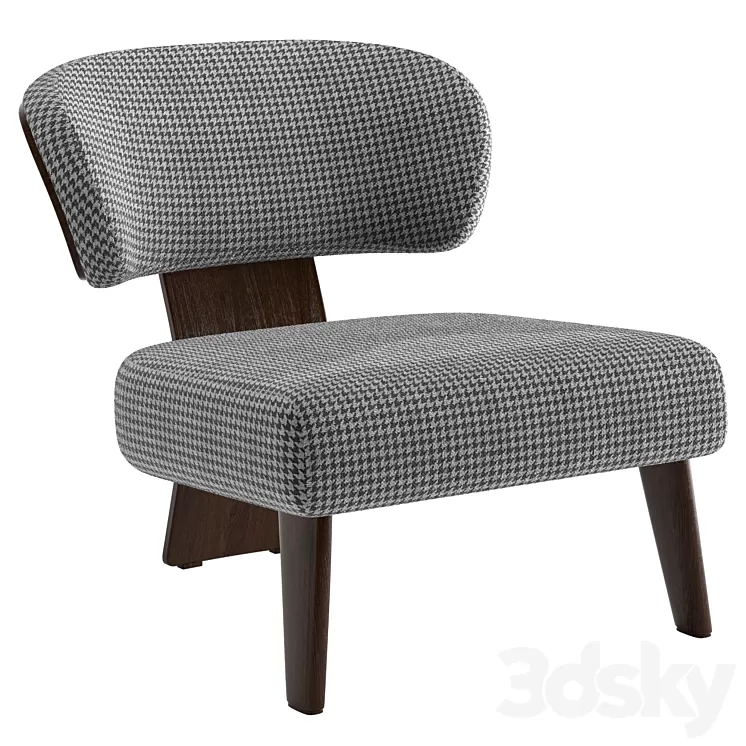 Armchair Creed (Minotti) 3D Model Armchair Creed (Minotti) 3D Model