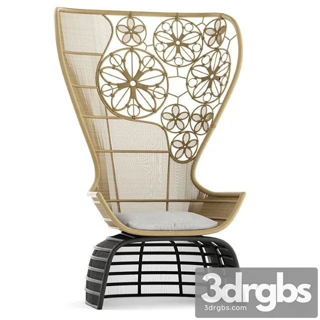 Armchair crinoline (b&b italia) bypatricia urquiola