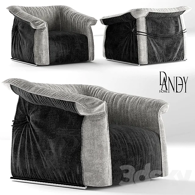 Armchair dandy home Limousine 3D Model Armchair dandy home Limousine 3D Model
