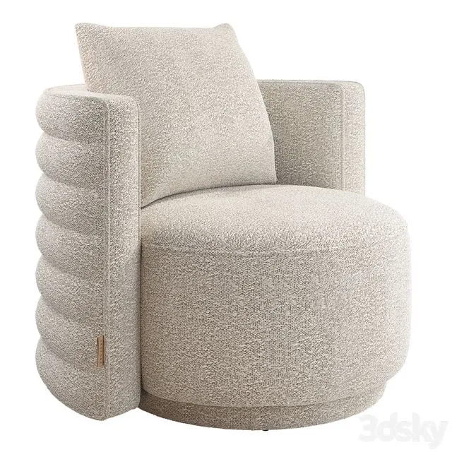Armchair Dantone home Buddy L 3D Model Armchair Dantone home Buddy L 3D Model