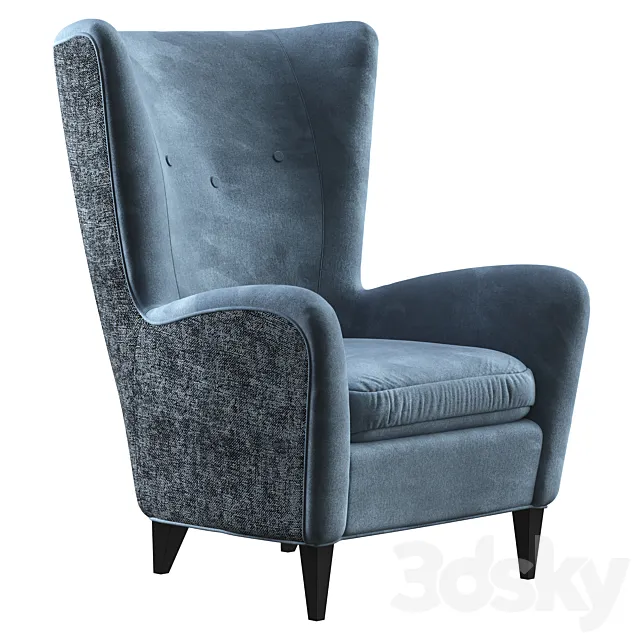 Armchair Dantone Home Paradiso 3DModel Armchair Dantone Home Paradiso 3DModel