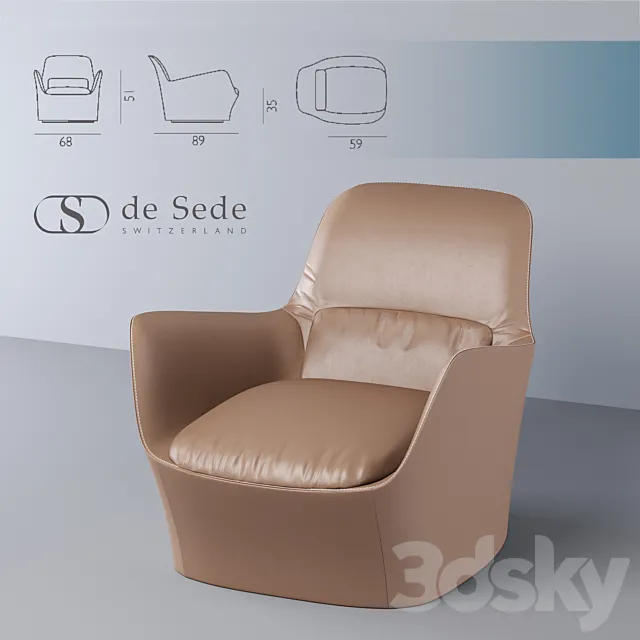 Armchair De Sede 3D Model