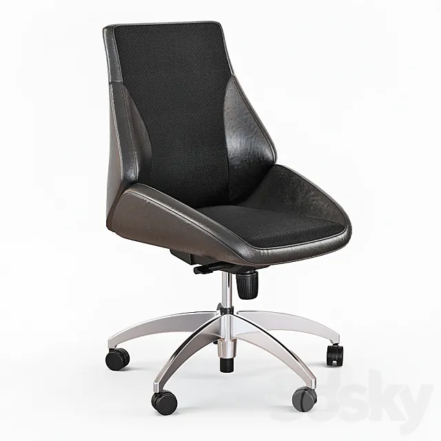 Armchair Deaux TASK CHAIR by Flexsteel in combination finish. 3D Model