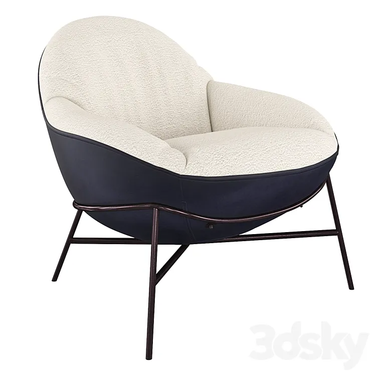 Armchair Debra 3D Model Free Download