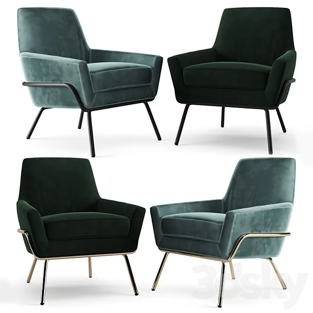 Armchair Deephouse Amsterdam 3D Model