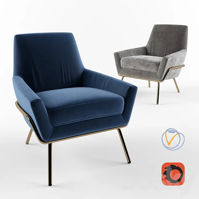 Armchair Deephouse Amsterdam 3DModel Armchair Deephouse Amsterdam 3DModel