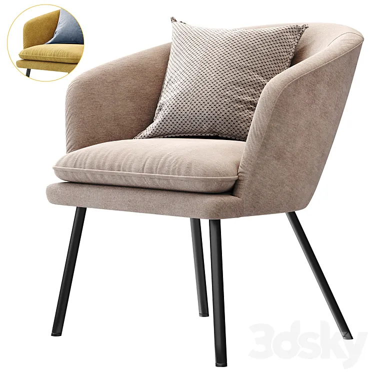 Armchair Dexter from STOOLGROUP 3D Model Free Download