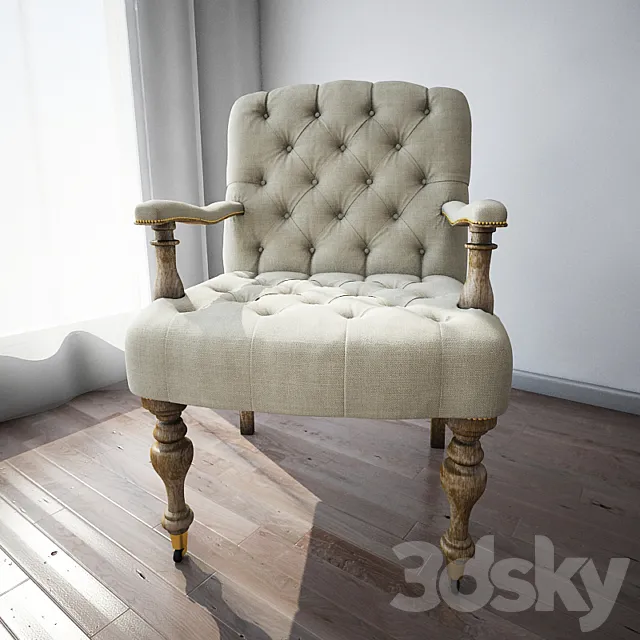Armchair dialma_brown 3D Model